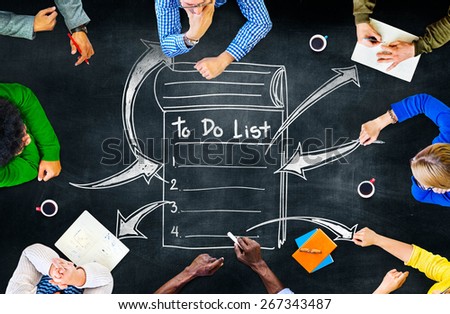 To Do List Resolution Aspiration Organization Management Concept