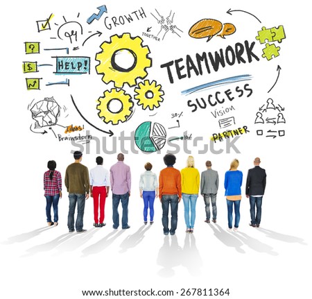 Teamwork Team Together Collaboration Diversity People Group Concept