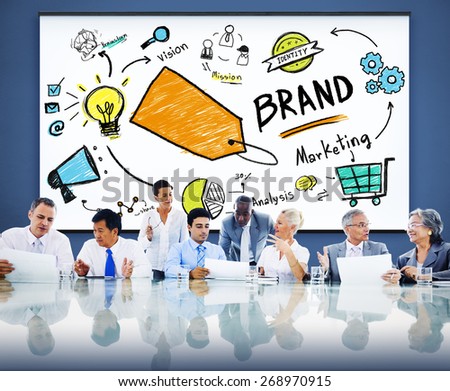 Brand Marketing Meeting Teamwork Concept