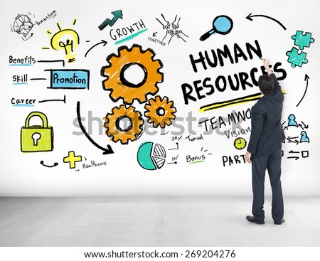 Human Resources Employment Job Teamwork Businessman Ideas Concept ...