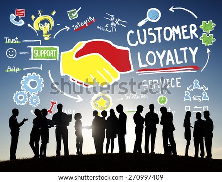 Customer Loyalty Service Support Care Trust Business Concept
