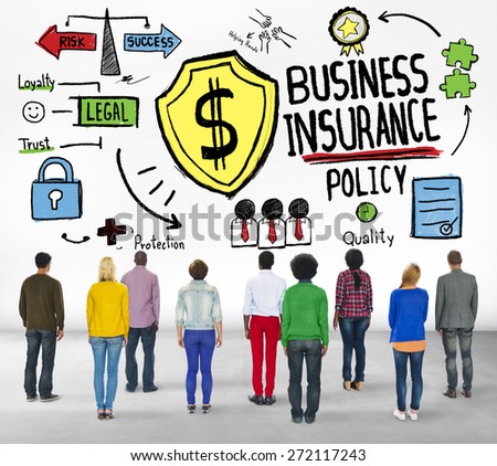 Multiethnic People Team Togetherness Risk Business Insurance Concept