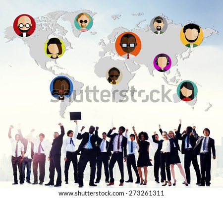 Global Community World People International Nationality Concept