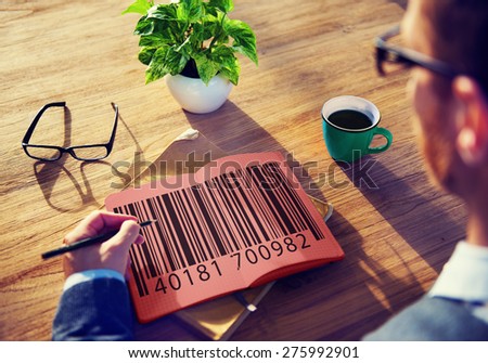 Bar Code Price Tag Coding Encryption Label Merchandise Concept