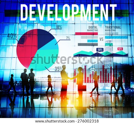 Business Development Progress Handshake Concept