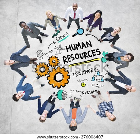 Human Resources Employment Teamwork Business People Support Concept