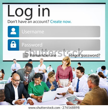 Log in Password Identity Internet Online Privacy Protection Concept
