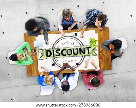 Discount On Sale Cheap Price Special Promotion Low Cost Concept