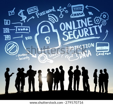 Online Security Password Information Protection Privacy Internet Concept