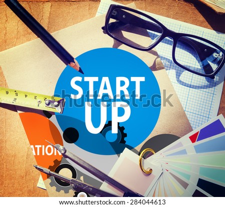 Start up Business Plan Innovation Aspiration  Concept