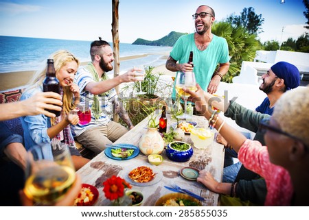 Beach Summer Dinner Party Celebration Concept