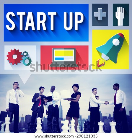 Start Up Launch Growth Success Planning Business Concept