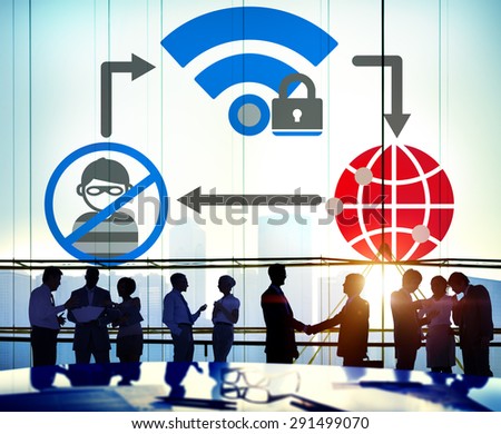 Internet Security Data Protection Networking Firewall Concept