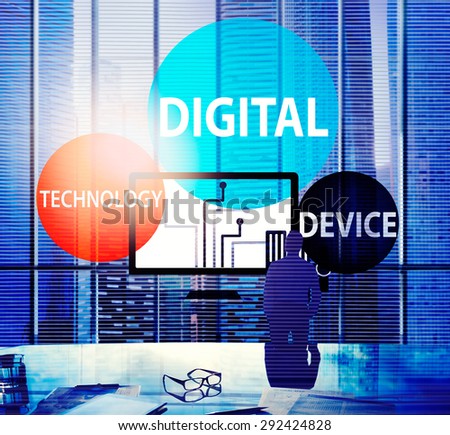 Digital Device Technology Internet Computer Connect Concept