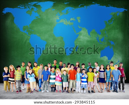 Global Globalization World Map Environmental Conservation Concept