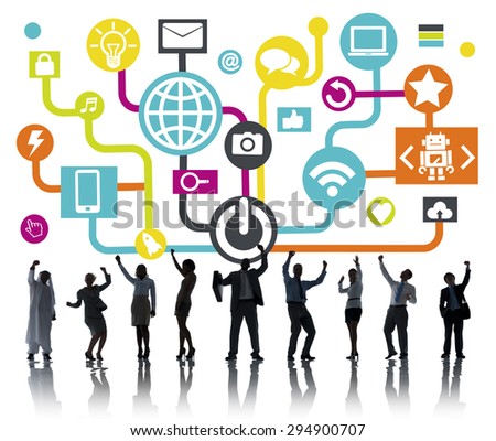 Global Communications Social Networking People Celebration Online Concept