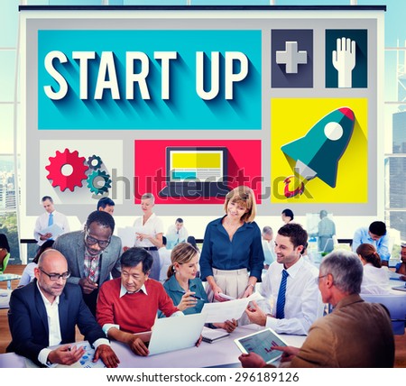 Start Up Launch Growth Success Planning Business Concept
