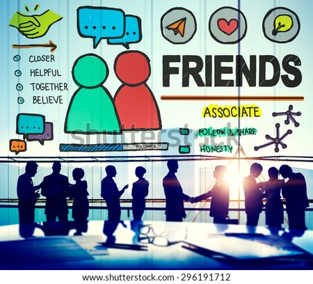 Friends Group People Social Media Loyalty Concept