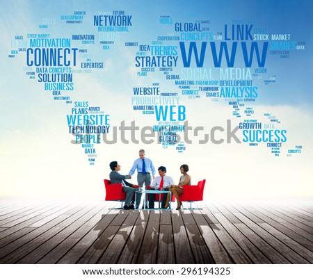 WWW Social Media Internet Connection Global Networking Concept