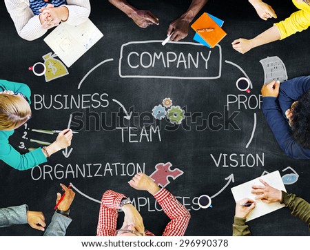 Company Organization Employees Group Corporate Concept