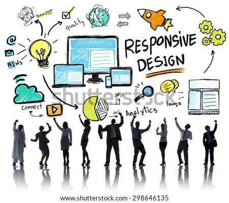 Responsive Design Internet Web Online Business Celebration Concept