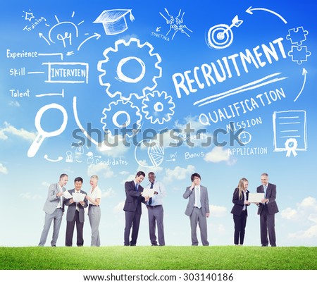 Ethnicity People Recruitment Digital Searching Concept