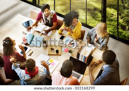 Diverse Group People Working Together Concept