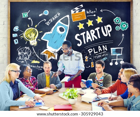 Start Up Business Launch Success Study Learning Concept