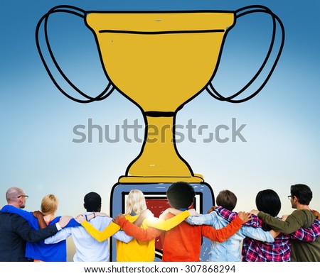 Motivation Trophy Success Winning Reward Prize Concept