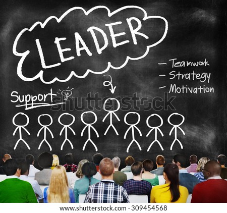 Leader Support Teamwork Strategy Motivation Concept