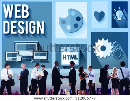 Web Design Layout Homepage Idea Design Software Concept
