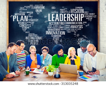Leadership Boss Management Coach Chief Global Concept