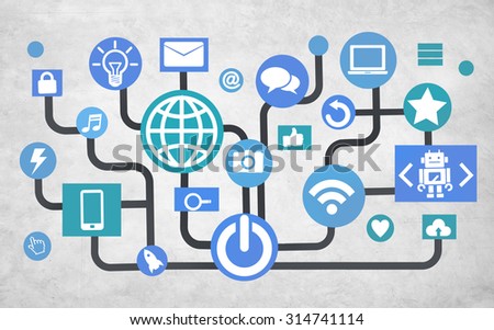Global Communications Social Networking Connection Internet Online Concept
