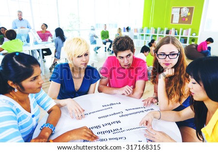 Students University Studying Project Communication Concept