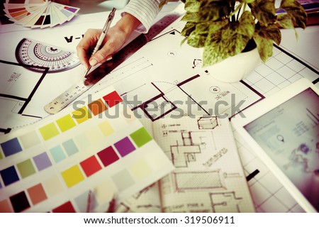 Designer Working Project Planning Creative Concept