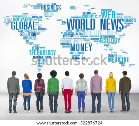 World News Globalization Advertising Event Media Information Concept