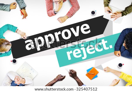 Approve Reject Cancel Decision Selection Concept