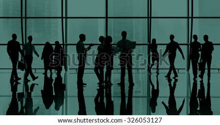 Business People Meeting Discussion Commuter Concept