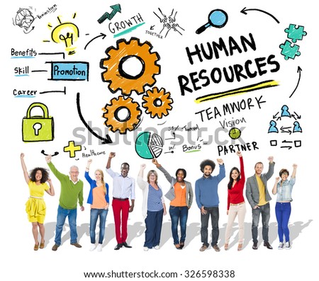 Human Resources Employment Teamwork People Celebration Success Concept