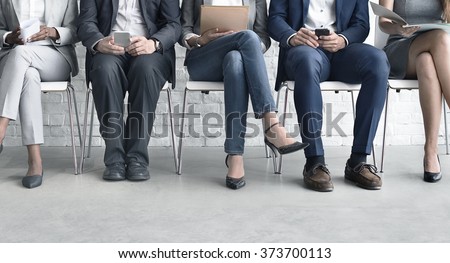 Human Resources Interview Recruitment Job Concept Foto stock © 