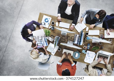 Group of Business People Working in the Office Concept 商業照片 © 