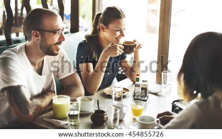 Cafe Coffee Restaurant Resting Relaxation Chill Concept Stock fotó © 