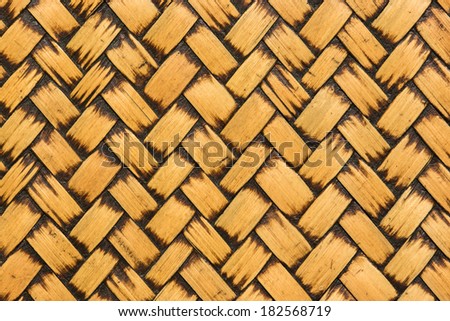 texture background of Yellow Bamboo stick cross