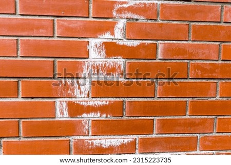 Similar – Image, Stock Photo Moisture in the masonry or a secret message?
