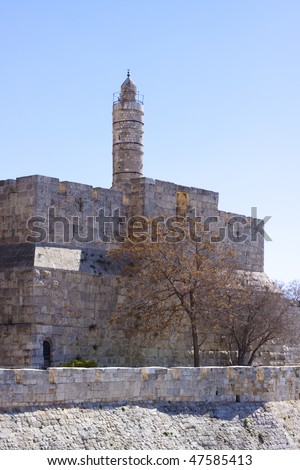 david tower in jerusalem old city outer wall