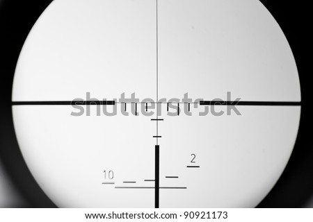 real sniper scope sight view