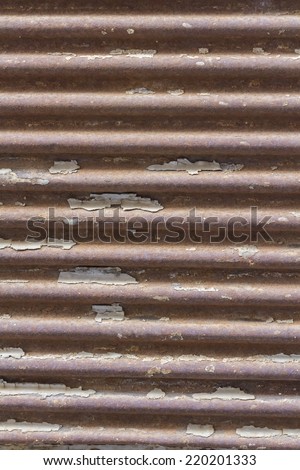 Roof texture with horizontal stripes and pieces of wall
