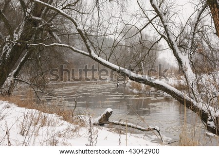 River in the harsh Winter .