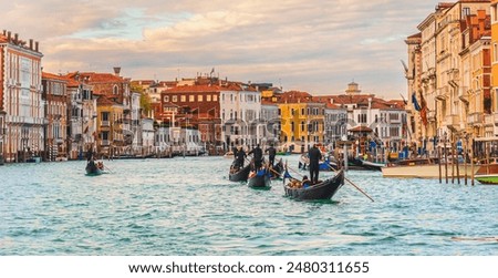Similar – Image, Stock Photo River canal in Venice Italy