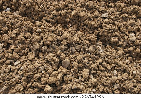 Detail of a sand ground. Construction material ready to use